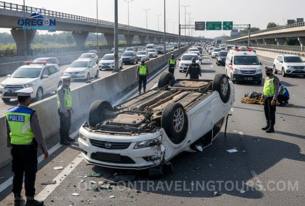 Kronologi Lengkap Diva Siregar Kecelakaan Tol Mobil Terbalik