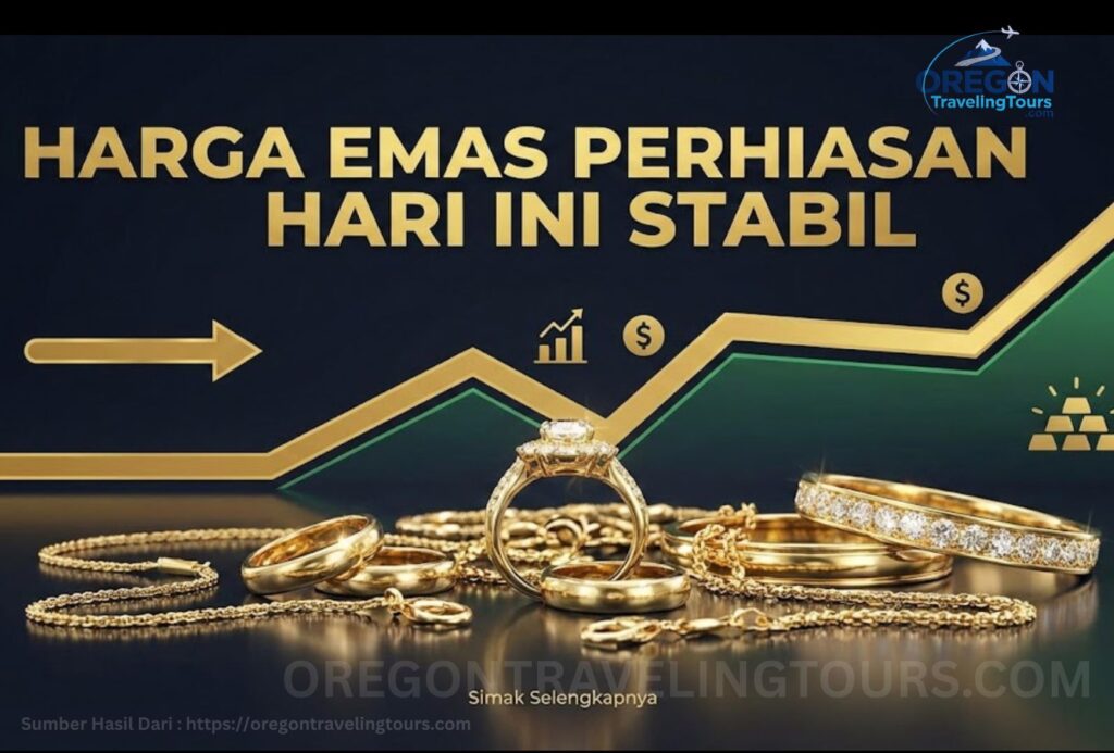 Harga Emas Perhiasan Hari Ini Stabil