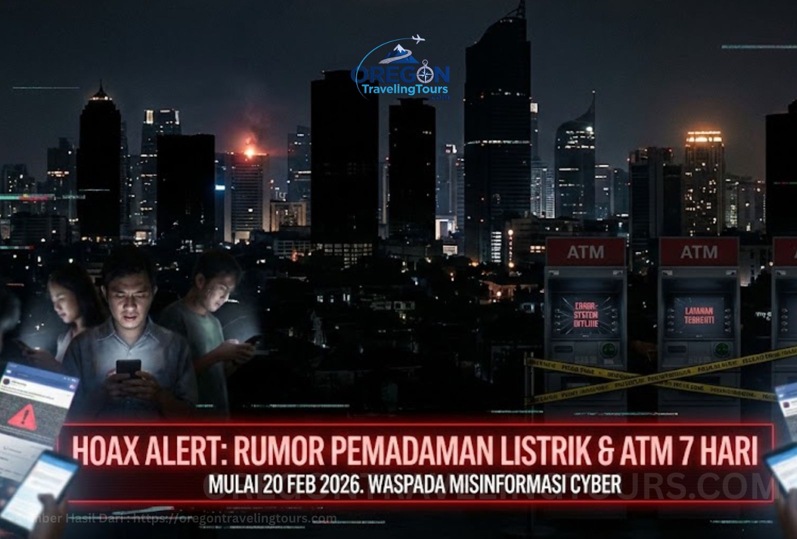 Hoaks! Benarkah Listrik dan ATM Mati 7 Hari Mulai 20 Februari 2026