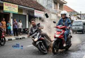 Mahasiswi di Jogja Nekat Tabrak Jambret HP