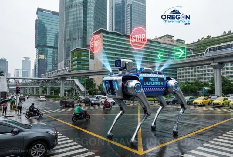Robot Anjing Pengatur Lalu Lintas Mulai Diuji Coba